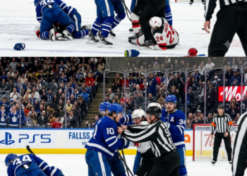 In a preseason bout, a Forward and Right Winger of the Leafs is taken down with a single punch!