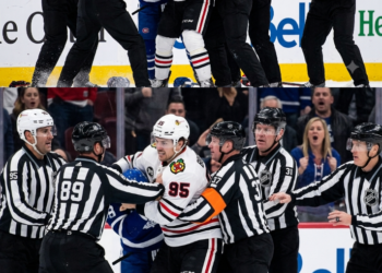 The Blackhawks selected more than just a scorer, as seen by Sacha Boisvert’s first battle