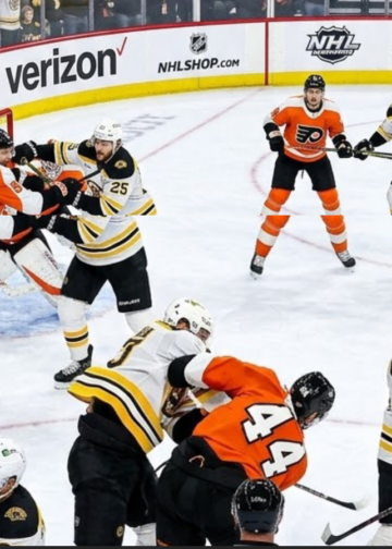 As the Flyers-Bruins game gets rough, Joseph Woll records a shutout