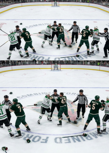 During the preseason, the Stars and Wild are engaged in fierce competition