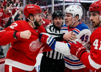 Opening day loss for Red Wings vs Rangers draws fan ire