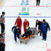 As a KHL official is removed from the ice, a horrifying scenario develops