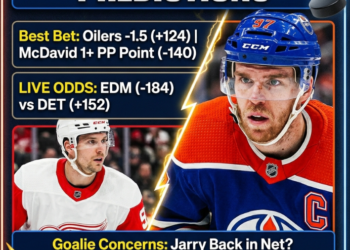 NHL Odds, Picks, and Red Wings vs Oilers Predictions for Monday, October 26